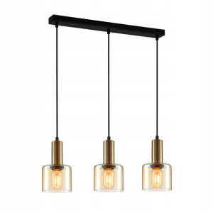 Italux Żyrandol Santia PND-65342-3-BRO+AMB