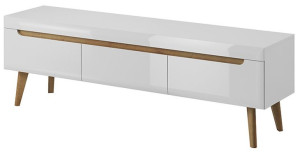 NILO 1 komoda RTV 160cm BIAŁY POŁYSK