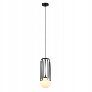 Italux Żyrandol Simon MDM-3938/1 BK loft