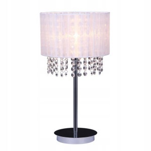 Lampka ASTRA MTM1953/1 WH BIAŁA ITALUX kryształki
