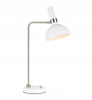 Markslojd lampka biurkowa Larry biała E27 107502