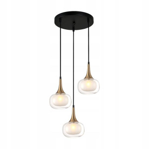 Nowoczesna Lampa Konila PND-99709-3A-BRO-CL ITALUX