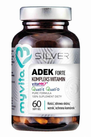 Witamina ADEK (A + D3 + E + K2mk7) 60 kaps. MyVita Silver Forte