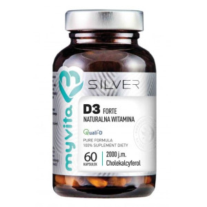 Witamina D3 naturalna z lanoliny 2000IU (60kaps.) MyVita Silver Pure
