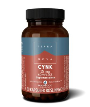 Cynk Chelat (diglicynian cynku) 15mg  + Roślinny kompleks synergiczny TERRA