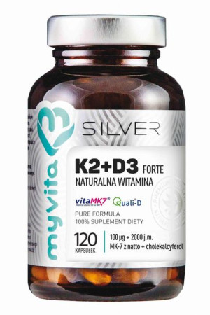 Witamina K2 + D3 100% MyVita Silver (120 kaps.)