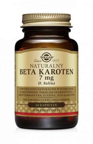 BETA KAROTEN naturalny 7mg ( witamina A )SOLGAR (60 kps)
