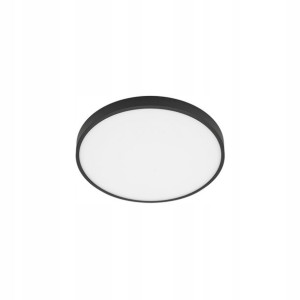 Plafon LED 28 cm Riberio czarny zimna biel ITALUX