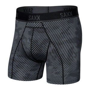  Bokserki do biegania męskie SAXX KINETIC HD Boxer Brief - Linie Czarne M