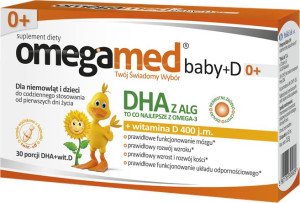 Omegamed Baby+D 0+, 30 kapsułek twist-off d.w. 11.2022