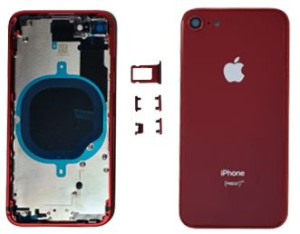 Korpus Ramka Obudowa Komplet Iphone 8 Red