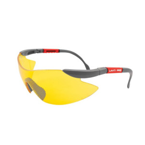 46039 Okulary ochronne żółte z filtrem UV F1, kategoria 2, LahtiPro