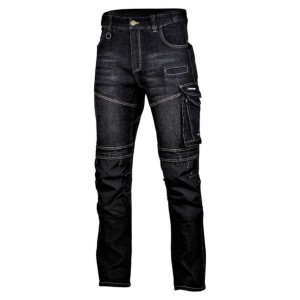 Spodnie jeansowe czarne stretch ze wzmocn., "3xl", ce, lahti