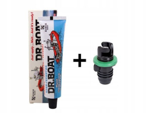 Klej PVC Dr.Boat+Końcówka Pompki Pontonu Kolibri