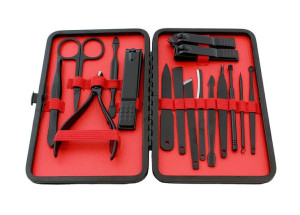 AG603E Zestaw do manicure czerwony
