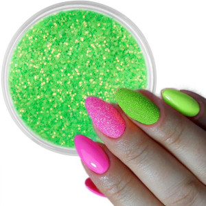 Pyłek do paznokci Syrenka Shine Neon Green Nr 06