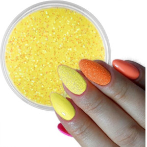 Pyłek do paznokci Syrenka Shine Neon Lemon Nr 07