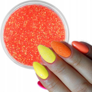 Pyłek do paznokci Syrenka Shine Neon Mandarin Nr 9