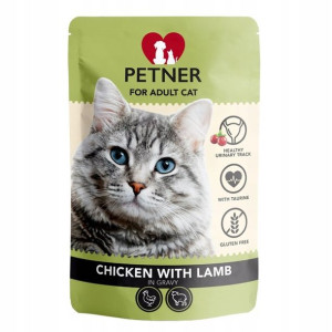 PETNER mokra karma dla kota KURCZAK JAGNIĘCINA 85g