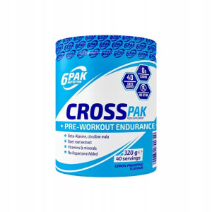 6pak Cross Pak Przedtreningówka 320g Cytryna Anan.