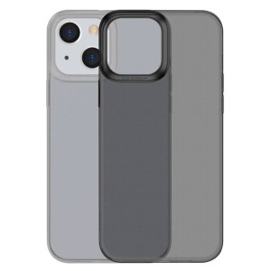 Baseus Simple Series Case przezroczyste żelowe etui iPhone 13 czarny (ARAJ0