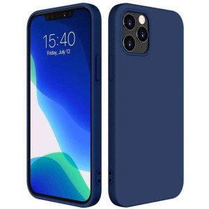 Silicone Case elastyczne silikonowe etui pokrowiec iPhone 13 Pro Max niebie