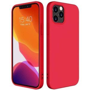 Silicone Case elastyczne silikonowe etui pokrowiec iPhone 13 mini czerwony