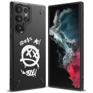 Ringke Onyx Design wytrzymałe etui pokrowiec Samsung Galaxy S22 Ultra czarn