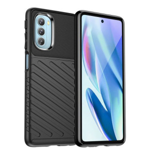 Thunder Case elastyczne pancerne etui pokrowiec Motorola Moto G51 5G czarny