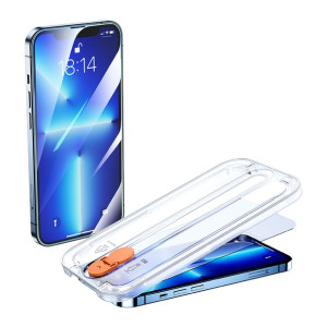 Joyroom szkło hartowane z zestawem montażowym do iPhone 13 Pro Max 6,7" prz