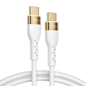 Joyroom Liquid Silicone kabel USB Typ C - USB Typ C do ładowania / transmis