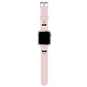 Karl Lagerfeld Pasek KLAWMSLCKP Apple Watch 38/40/41mm różowy/pink strap Si