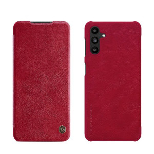 Nillkin Qin skórzana kabura etui Samsung Galaxy A13 5G czerwony