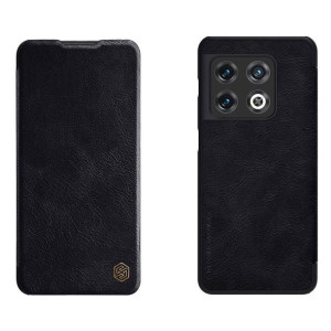 Nillkin Qin skórzana kabura etui OnePlus 10 Pro czarny
