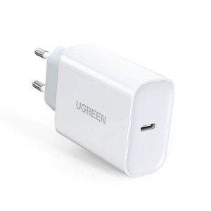 Ugreen ładowarka sieciowa USB Typ C PD 30W z kablem USB Typ C 2m biała (CD1