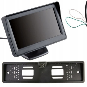 Monitor 4,3'' Kamera W Ramce Przód Tył Led Zestaw