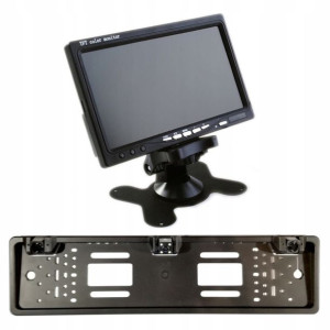 MONITOR 7 cali KAMERA cofania CZUJNIKI ZESTAW 12V