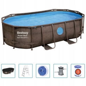 Basen Ogrodowy Stelażowy Bestway Duży 427x250x100