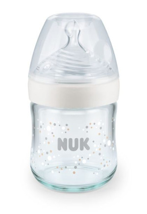 Butelka szklana NUK Nature Sense 120 ml smoczek silikon S
