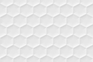 Płytka ścienna WALL WHITE HEXAGONE SATINE 30x45 cm