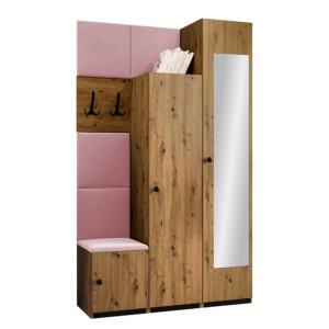 GARDEROBA Saluin IV meble + Panel tapicerowany 5 szt.