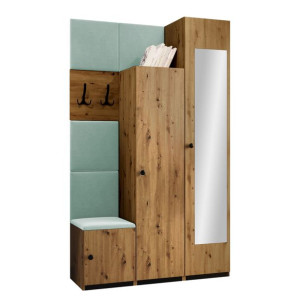 GARDEROBA Saluin IV meble + Panel tapicerowany 5 szt.