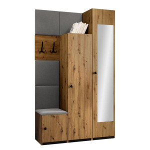 GARDEROBA Saluin IV meble + Panel tapicerowany 5 szt.