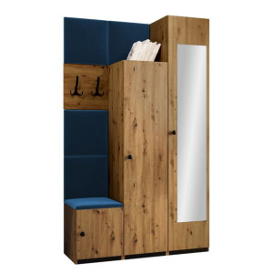 GARDEROBA Saluin IV meble + Panel tapicerowany 5 szt.