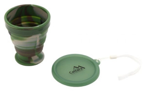 Cattara Silikonowy składany kubek ARMY, 200ml