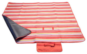 Kocyk piknikowy FLEECE 150x135cm czerwony