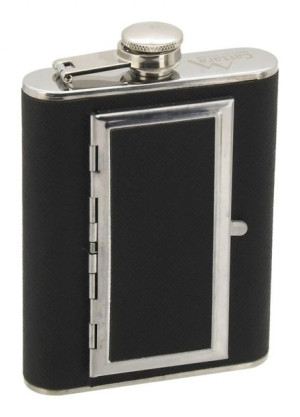 Piersiówka z etui na cygara - 175 ml