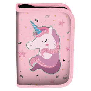 Piórnik z wyposażeniem Jednorożec UNICORN PINK PP22JE-001 PASO