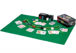Zestaw pokerowy 200 szt. w puszce