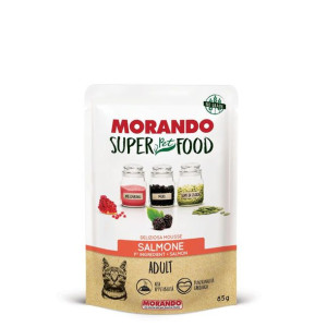 Morando Super Food Mokra Karma Dla Dorosłych Kotów Mus z Łososia 85 g